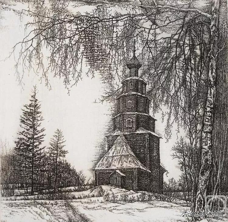 德国风景素描大全,东欧风景素描