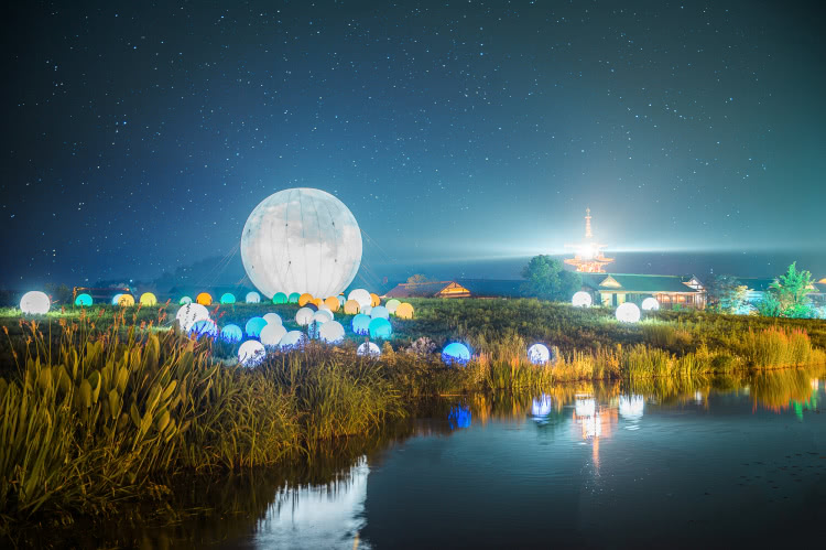 灵山小镇拈花湾樱花,无锡拈花湾樱花开