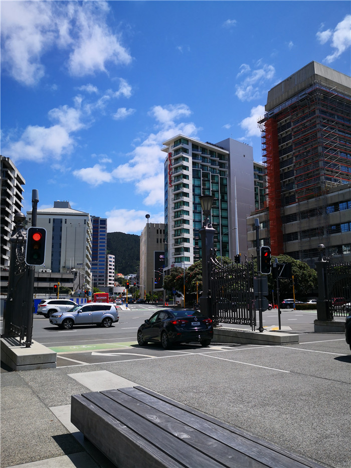 新西兰总理府前吃素食