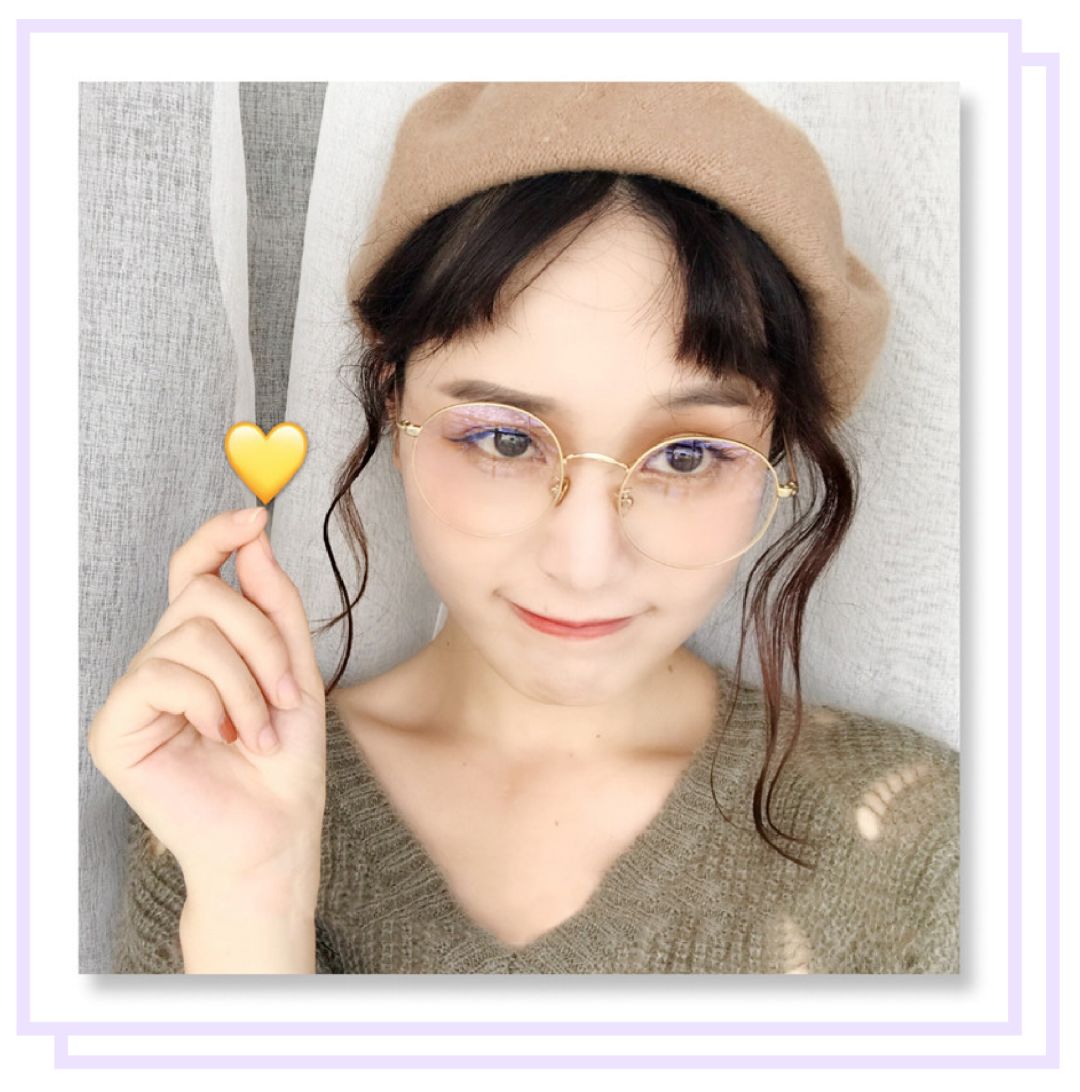 不做半永久晕妆,适合大脸的伪素颜眼镜