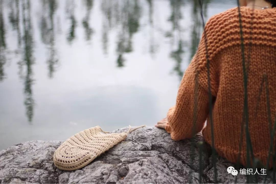 手工粗棒针草莓加厚外套毛衣开衫,粗线棒针女毛衣开衫修身中长款