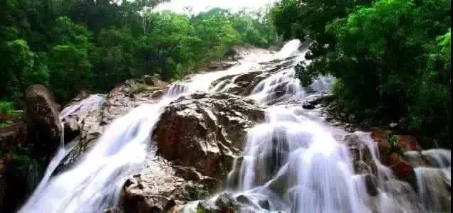 海南白沙红坎瀑布景区,海南最大的瀑布是哪个