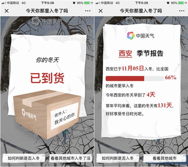 冬天“霸屏”北方南下在即一图了解你家入冬没