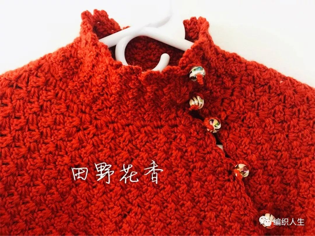 秋韵上衣钩针图解,开襟毛衣的钩针教程