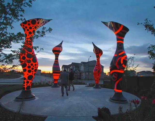 完美装饰效果图,小区园林点缀雕塑不锈钢