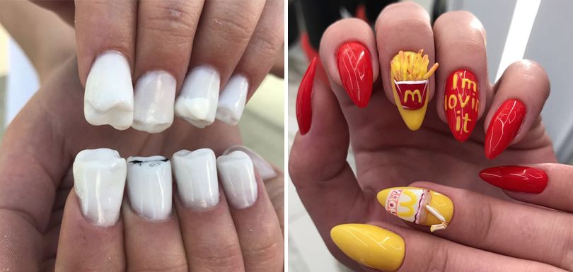 有毒or博眼球｜Ins上最大的美甲账号，脑洞大得没边了