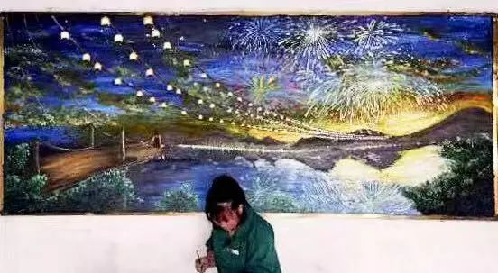 保洁阿姨画黑板报视频,保洁阿姨水平高黑板报画出3d效果