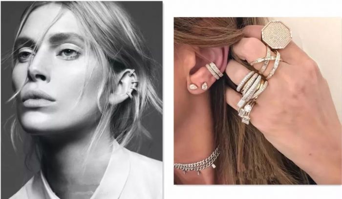 耳夹高级感珍珠,精致耳夹高级感珍珠元素