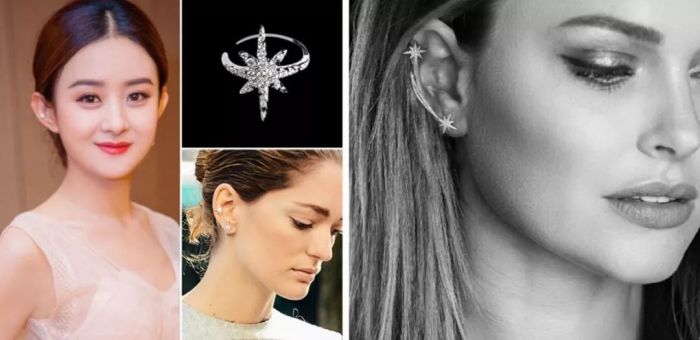 耳夹高级感珍珠,精致耳夹高级感珍珠元素