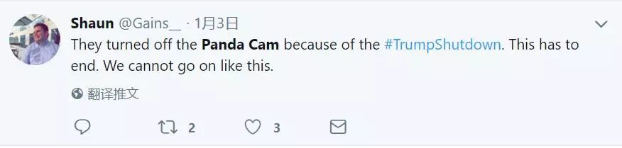 美国政府关门，“直播熊猫”画面被掐！美国网友炸锅：你们把我惹毛了