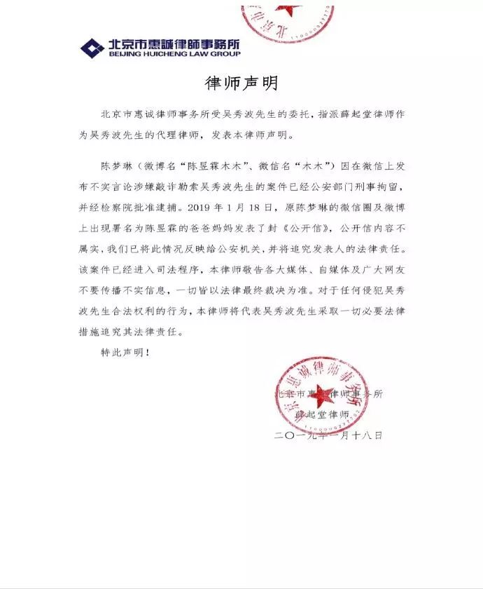 吴秀波小三被抓,吴秀波的女友被判几年