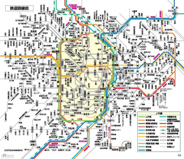 日本东京交通路线完整图,日本东京交通情况如何