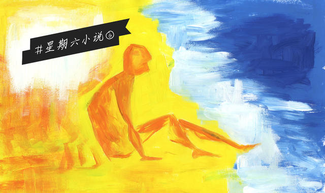 海风吹过秃顶,海风吹散了头发