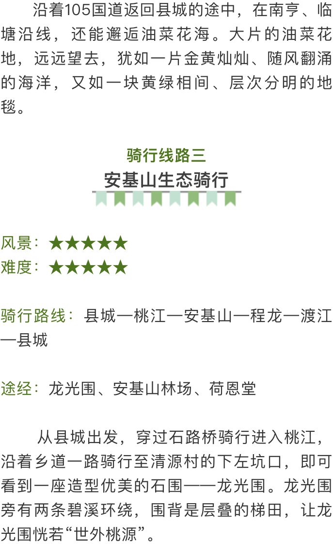 这几条骑行路线美到爆，赣州的小伙伴们一起去春游吧！