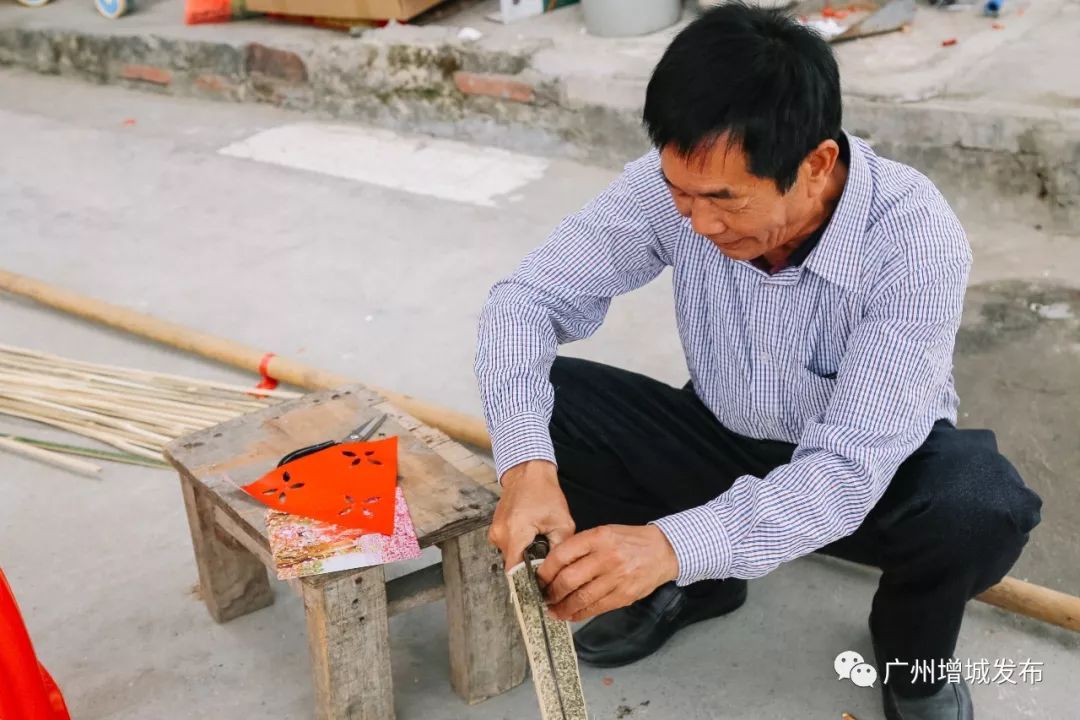广州闽南传统大型花灯制作过程,派潭传统文化