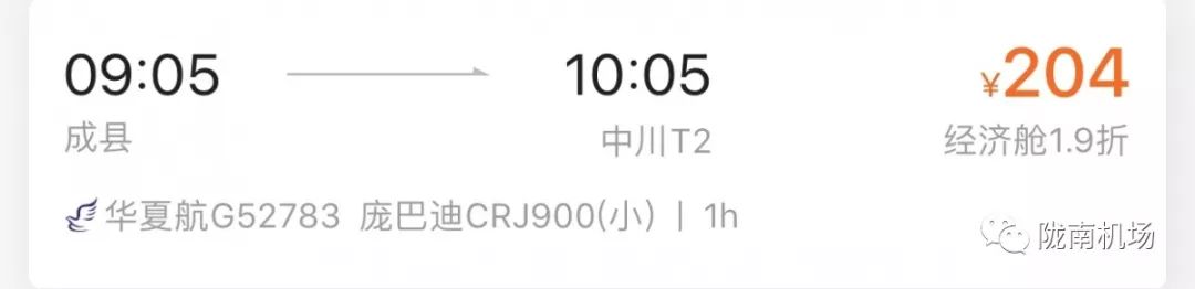 说走就走的旅行机票已订,陇南机场航线有哪些