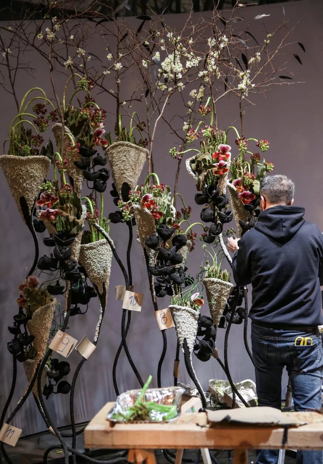 花艺国际比赛视频,2019美国费城花艺世界杯