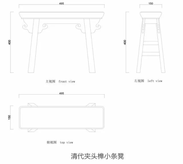 中国古典家具纹样,古典家具设计图纸