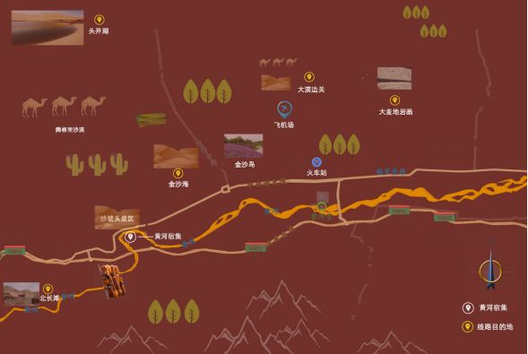 沙漠一年出现的奇观,沙漠黄河的奇景