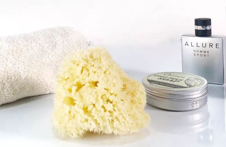 沐浴海绵和希腊海绵,实用皮肤清洁海绵搭配沐浴露使用