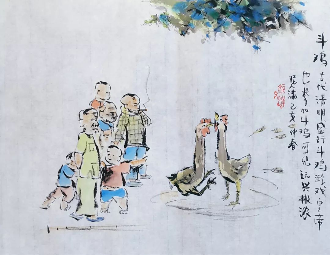 清明时水墨画,清明节的画第一名水墨画有难度