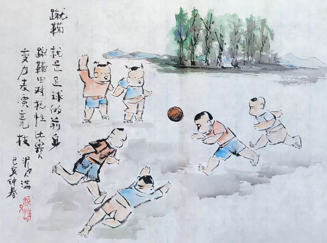 有关清明的山水画,中国风清明水墨画