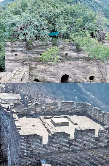 长城修缮前的样子,长城修缮