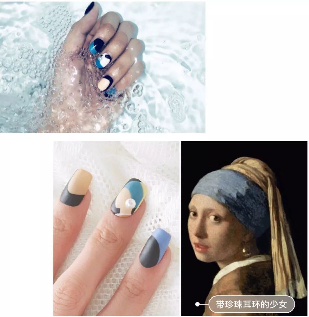 适合夏天的美甲显手白,超显手白的美甲带钻