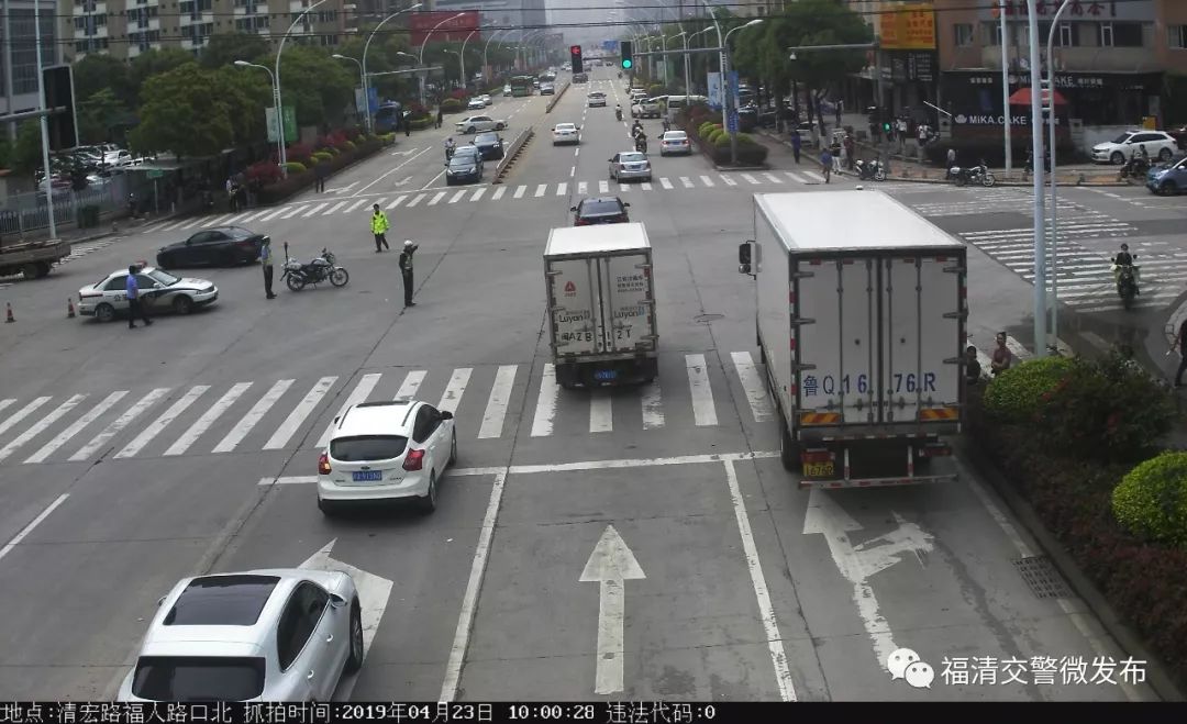 曝光!福清这些车辆闯禁行被拍!