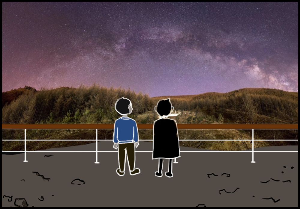 虽然只是看星空，装逼的姿势却都不同