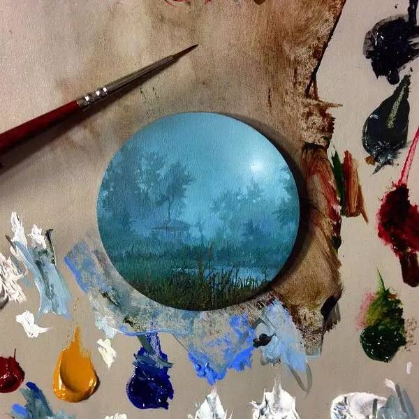 油画风景随身带,旅游景点油画