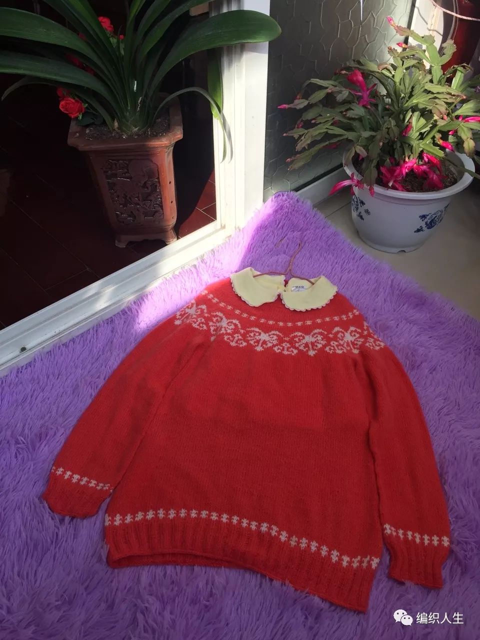 短款棒针粗线毛衣落肩编织方法,棒针彩虹波浪毛衣编织全过程