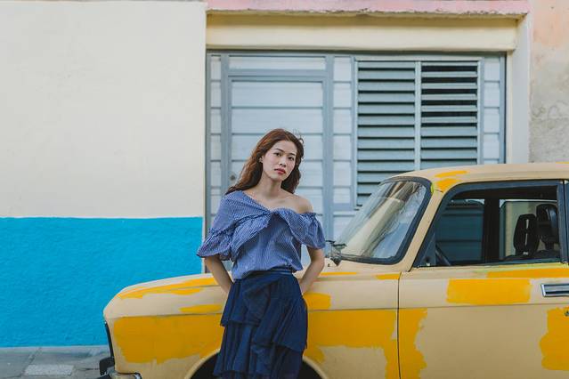 古巴老爷车日落,古巴旅行全记