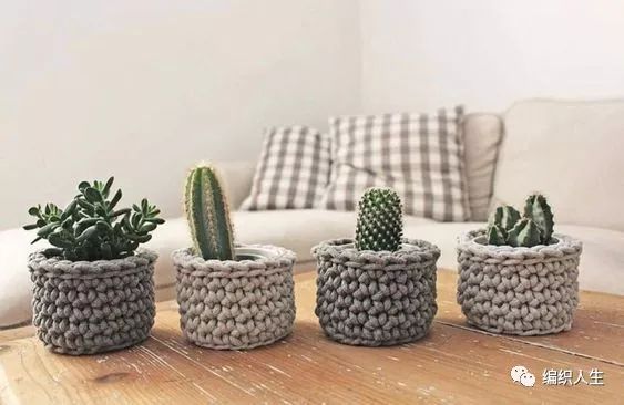 钩针收纳篮编织图解,钩针储物篮的图解