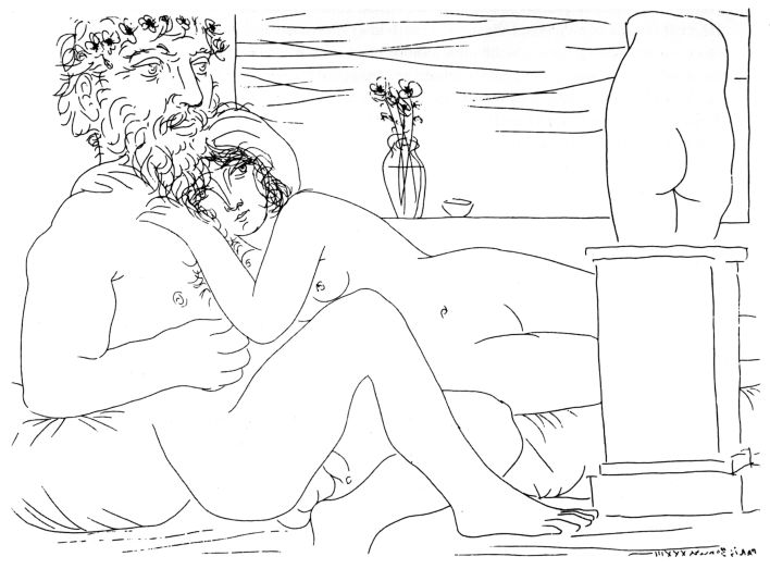 毕加索和梵高都是精神病吗,毕加索和雕像