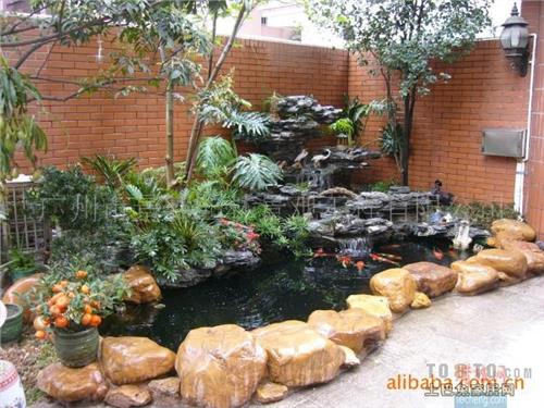 缸养锦鲤水要多深庭院鱼池要多深鱼池在我家的小庭院里占地不到2平米水最深也不超过