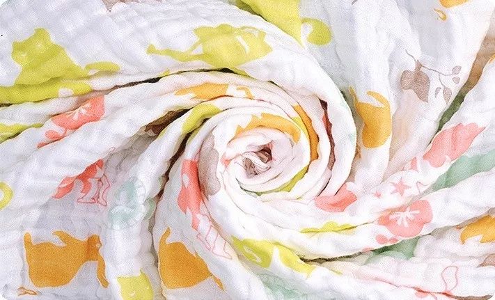 婴儿浴巾面巾,婴儿用的四层纱布浴巾