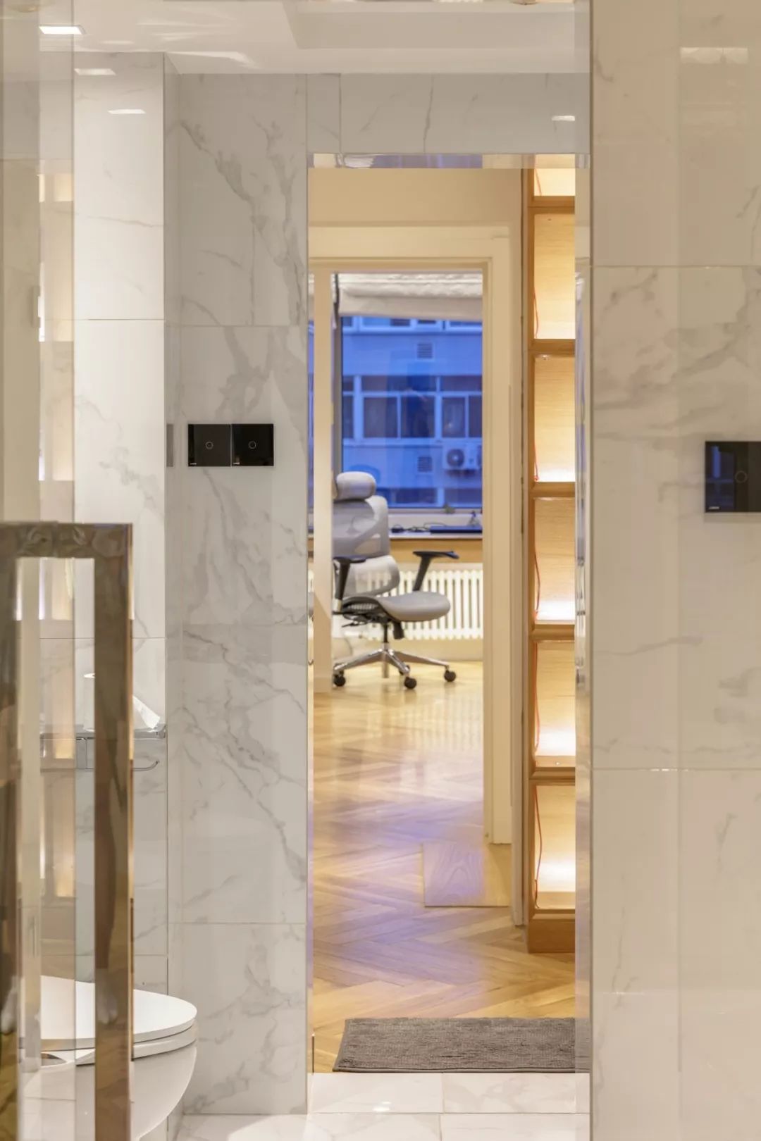 小面积客厅阳台改书房装修效果图,客厅书房阳台一体装修效果图欣赏