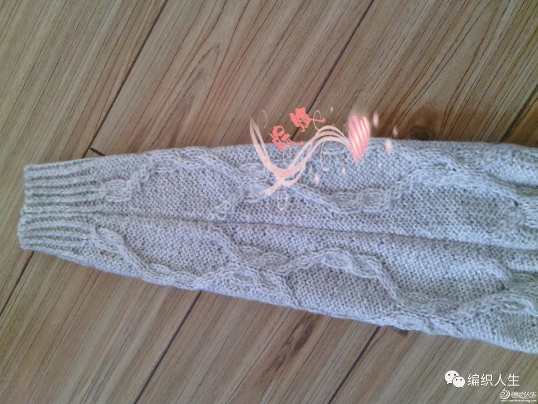 男士插肩袖扭花元宝针毛衣编织,插肩袖羊绒线薄款手工织毛衣教程