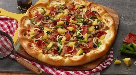 必胜客超级至尊披萨铁盘多少钱,必胜客6寸披萨价格一览表