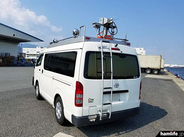 「火腿专题」雅虎拍卖一台丰田4驱广播转播车，配电动天线伸缩杆天线，价格1万日元起拍