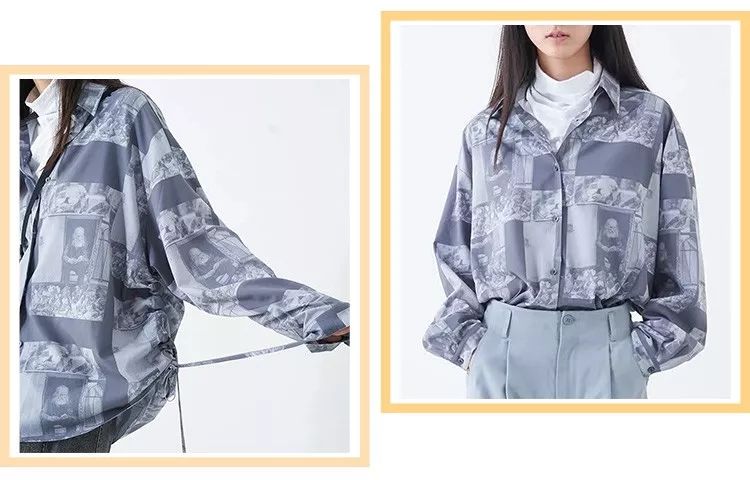 简单的衬衫这样穿也好看,衬衫怎么穿不要太好看