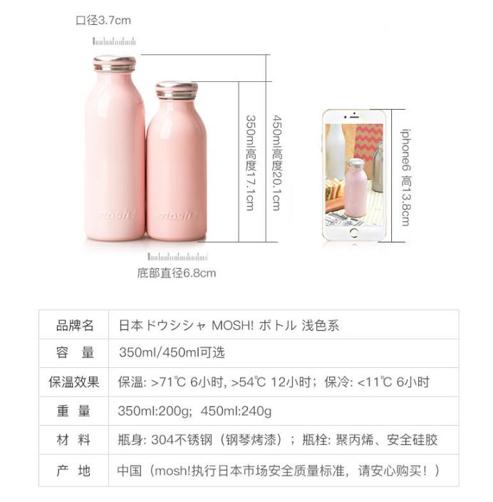 冬季高颜值水杯保温杯ins风,日系超萌保温杯