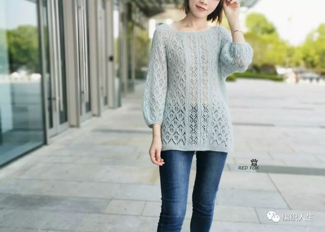 微课丨“雾月”从上往下织的插肩套衫，10月10日晚8点上课