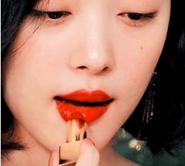 杨颖全唇妆,angelababy唇妆画一半