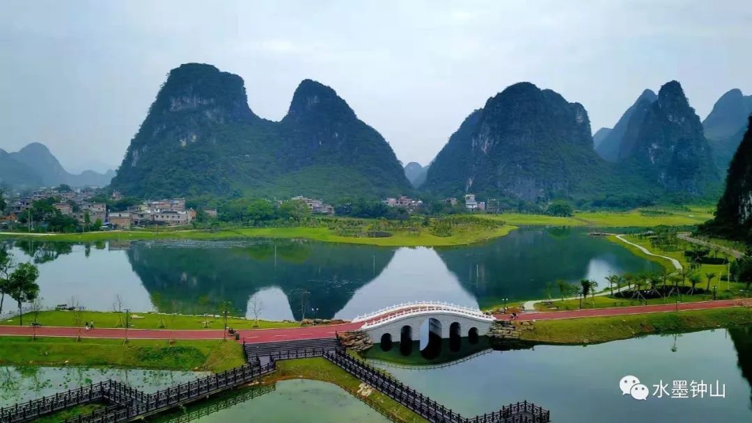 钟山县百里水墨画廊夜景,钟山百里水墨画廊免费攻略