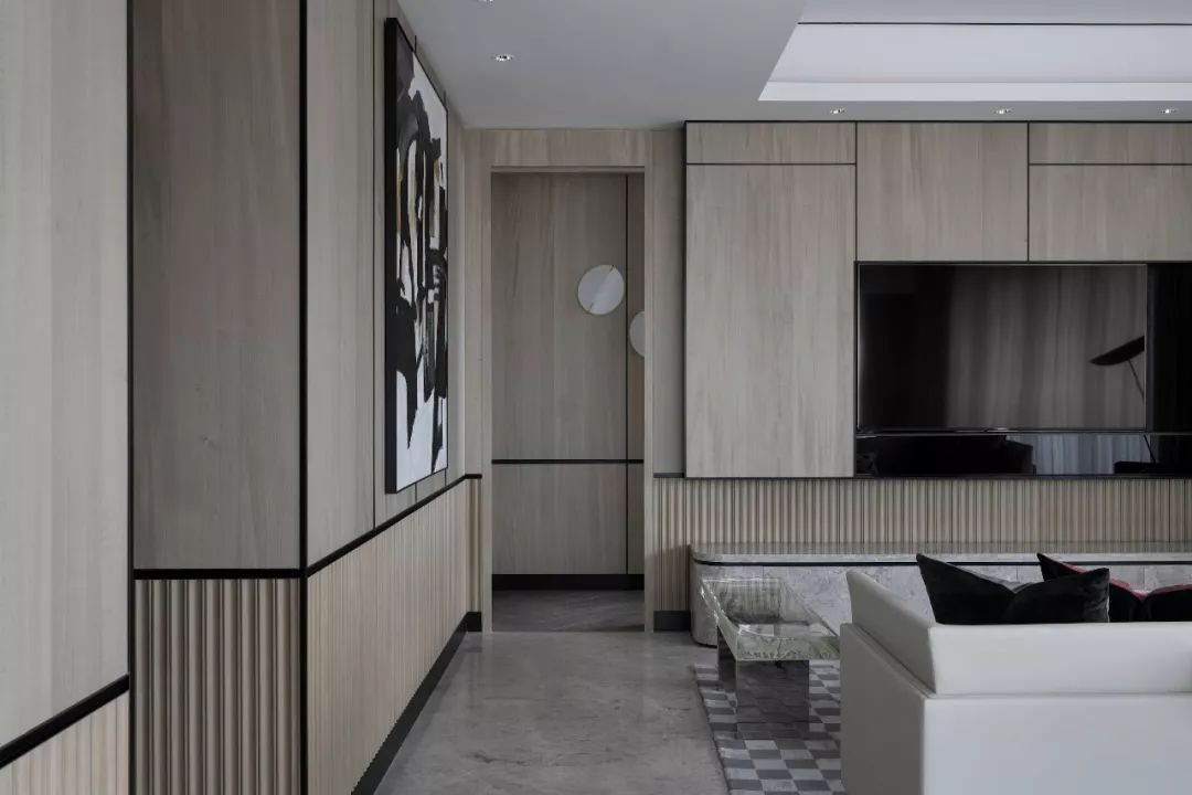 挑高法式轻奢样板间,意式英伦风装修