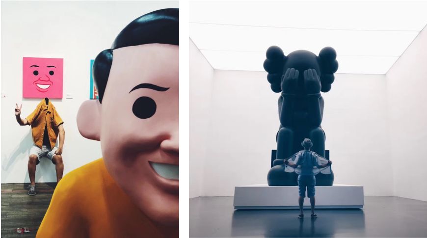 这张图非常火,网友留言说:这个星星就不知道把板凳往前挪一挪吗