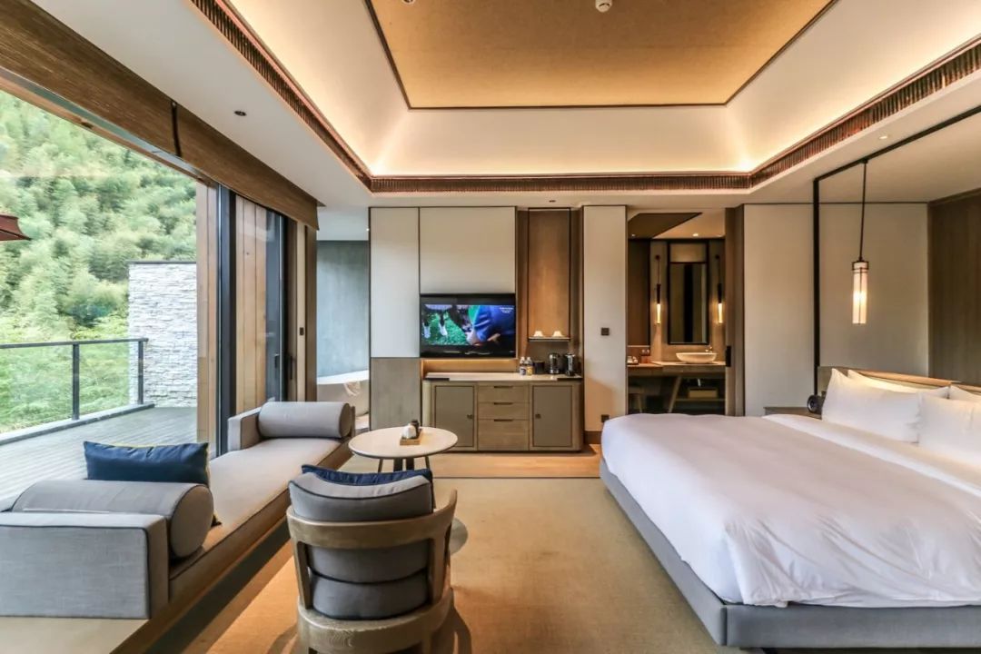 新昌安岚山居酒店,温泉入户竹林山居