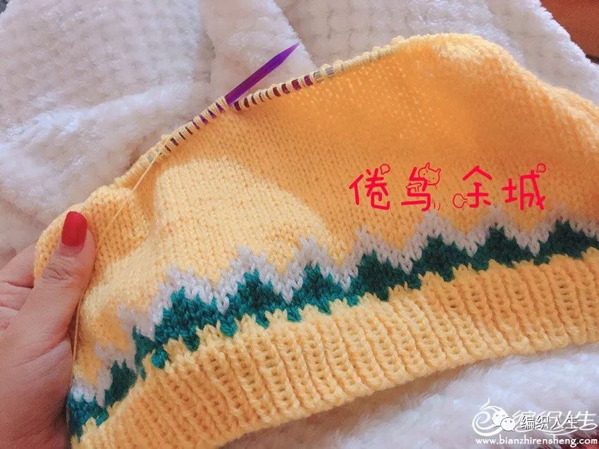 小孩圆肩提花毛衣编织教程,三四岁女宝提花毛衣棒针编织教程